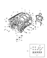 Diagram for Jeep Grand Cherokee Crankshaft Seal - 68245707AD