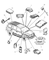 Diagram for 2006 Dodge Durango Transmitter - 56040685AI