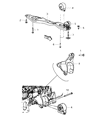 Diagram for Dodge Grand Caravan Engine Mount Bracket - 4809939AF