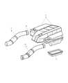 Diagram for 2005 Chrysler Crossfire Air Filter Box - 5097152AA