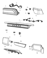 Diagram for Dodge Challenger Tail Light - 68059854AC