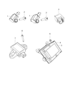 Diagram for 2017 Chrysler Pacifica Air Bag Control Module - 68211617AF