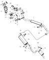 Diagram for Dodge Grand Caravan Catalytic Converter - 68036151AE