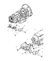 Diagram for Jeep Commander Transmission Mount - 52089932AH