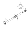 Diagram for 2012 Jeep Grand Cherokee Drive Shaft - 52853645AE