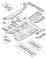 Diagram for 1998 Dodge Ram 1500 Floor Pan - 55275180