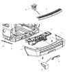 Diagram for Jeep Commander Bumper - 68052985AA