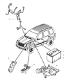 Diagram for Jeep Battery Tray - 55360654AB