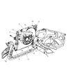 Diagram for Jeep Grand Cherokee Cooling Fan Assembly - 52079440