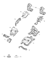 Diagram for 2018 Chrysler Pacifica Exhaust Heat Shield - 68214227AB