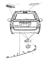 Diagram for Chrysler Town & Country Parking Assist Distance Sensor - ZN86RXFAA