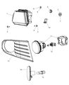 Diagram for Dodge Journey Headlight - 5116288AA