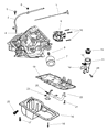 Diagram for 2006 Dodge Ram 1500 Oil Filler Cap - 53034048AA