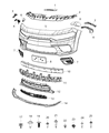 Diagram for Dodge Charger Air Deflector - 68442245AA