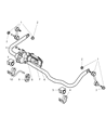 Diagram for Dodge Ram 2500 Sway Bar Link - 5139522AA