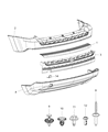 Diagram for 2015 Jeep Patriot Bumper - 68091510AA