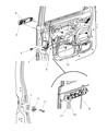 Diagram for 2007 Jeep Grand Cherokee Door Latch Assembly - 55394937AF