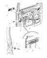 Diagram for Jeep Grand Cherokee Door Latch Cable - 55396907AB