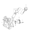 Diagram for 2003 Chrysler PT Cruiser Oil Filter - 5080244AA