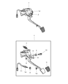 Diagram for 2004 Chrysler Sebring Brake Light Switch - MR307093