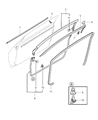 Diagram for 2002 Chrysler Sebring Door Seal - MR271701