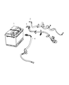 Diagram for Dodge Dart Battery Cable - 68160390AA