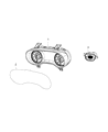 Diagram for Chrysler 300 Instrument Cluster - 68412315AA