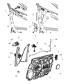 Diagram for 2008 Chrysler Sebring Door Lock Actuator - 4589421AB