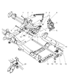 Diagram for 2006 Dodge Durango Control Arm - 52855528AA