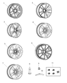 Diagram for 2011 Jeep Compass Spare Wheel - YX87S4AAA