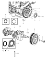 Diagram for Jeep Wrangler Crankshaft Seal - 68031388AA