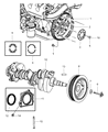 Diagram for 2009 Dodge Grand Caravan Crankshaft - R4781507AC