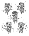 Diagram for 2009 Dodge Ram 1500 Door Latch Assembly - 4589647AA