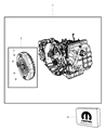 Diagram for 2008 Chrysler Sebring Torque Converter - 68036990AA