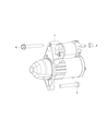 Diagram for Chrysler 200 Starter Motor - 56029783AA