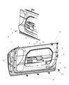 Diagram for 2012 Dodge Challenger Door Handle - 68054650AA