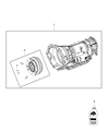 Diagram for Dodge Durango Torque Converter - 68225357AA