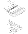 Diagram for 2009 Dodge Ram 3500 Exhaust Manifold - 5135788AC