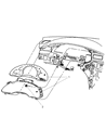 Diagram for 2007 Chrysler Pacifica Instrument Cluster - 5082101AD