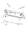 Diagram for Jeep Compass Radiator Support - 68244416AA