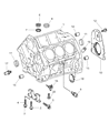 Diagram for Dodge Sprinter 2500 Crankshaft Seal - 68013857AA