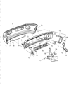 Diagram for Dodge Ram 3500 Bumper - 5013818AE