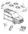 Diagram for 2018 Dodge Journey Dome Light - 1MU03HDAAB