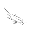 Diagram for Ram 1500 Windshield Wiper - 55277449AD