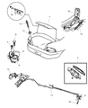 Diagram for 1999 Dodge Stratus Rear Door Striker - 4814385AB