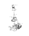 Diagram for Jeep Wrangler Automatic Transmission Shift Levers - 68268664AE