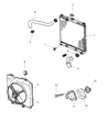 Diagram for 2001 Dodge Dakota Radiator Hose - 52029191AD