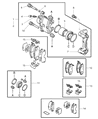 Diagram for Chrysler Sebring Brake Caliper Bracket - MR475861