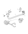 Diagram for Dodge Caravan EGR Tube - 4861611AA