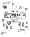 Diagram for Dodge Ram 2500 Ignition Lock Assembly - 56049697AA